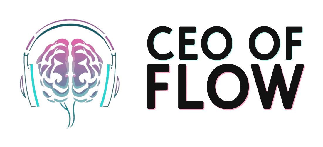 CEO OF FLOW Logo - Healing frequencies and mindfulness