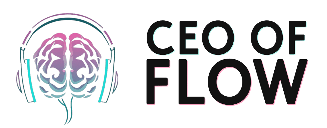 CEO OF FLOW Logo - Healing frequencies and mindfulness